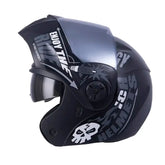 Casco Ich 3110 Speed_Mast Negro Gris Visor Silver